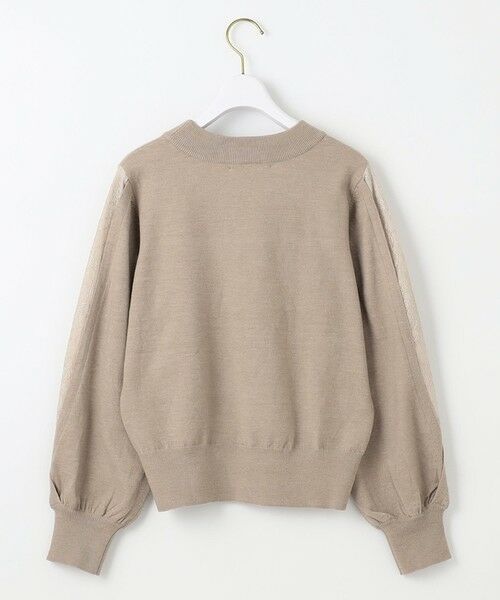 L size ONWARD(大きいサイズ) / エルサイズオンワード ニット・セーター | 【洗える】スリーブレース プルオーバー | 詳細4