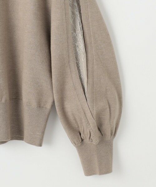 L size ONWARD(大きいサイズ) / エルサイズオンワード ニット・セーター | 【洗える】スリーブレース プルオーバー | 詳細6