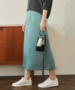 L size ONWARD(大きいサイズ) / エルサイズオンワード ミニ・ひざ丈スカート | 【洗える】Calm ミディスカート