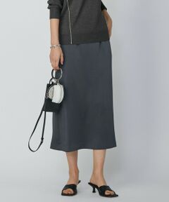 L size ONWARD(大きいサイズ) / エルサイズオンワード ミニ・ひざ丈スカート | 【洗える】Calm ミディスカート