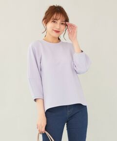 L size ONWARD(大きいサイズ) / エルサイズオンワード カットソー | 【洗える】ランタンスリーブリップル カットソー