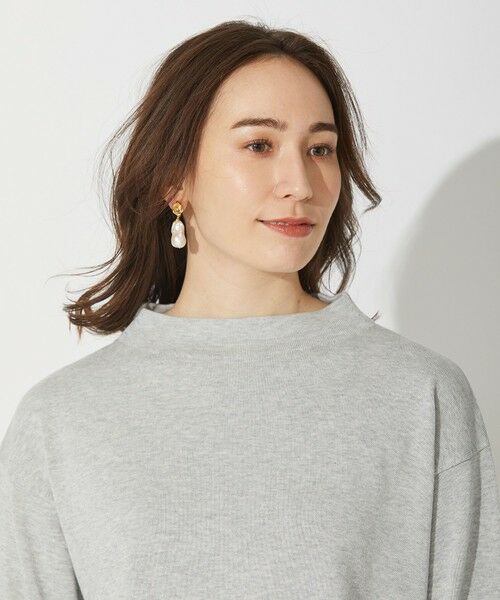 L size ONWARD(大きいサイズ) / エルサイズオンワード ニット・セーター | 【2WAY/洗える】ガスコットンコンビ ボトルネックニット | 詳細6