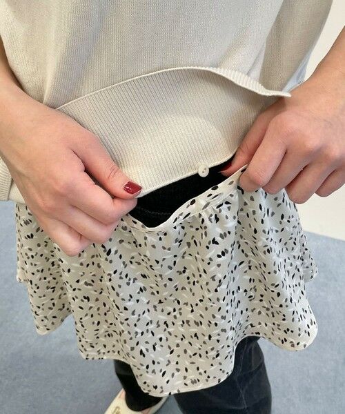 L size ONWARD(大きいサイズ) / エルサイズオンワード ニット・セーター | 【2WAY/洗える】ガスコットンコンビ ボトルネックニット | 詳細11