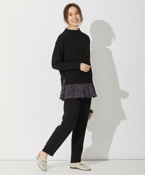 L size ONWARD(大きいサイズ) / エルサイズオンワード ニット・セーター | 【2WAY/洗える】ガスコットンコンビ ボトルネックニット | 詳細13