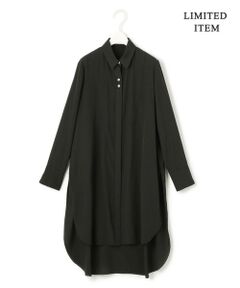 【WEB限定】 アセテートレーヨン ロングシャツ