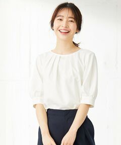 L size ONWARD(大きいサイズ) / エルサイズオンワード シャツ・ブラウス | 【2WAY】タックネック ブラウス