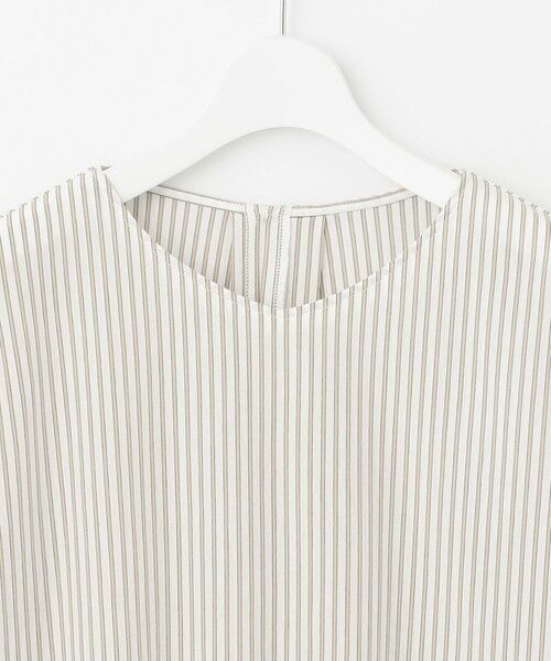 L size ONWARD(大きいサイズ) / エルサイズオンワード カットソー | 【イージーケア】STRIPE JERSEY Vネック カットソー | 詳細8