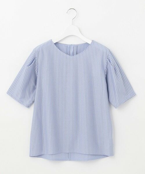 L size ONWARD(大きいサイズ) / エルサイズオンワード カットソー | 【イージーケア】STRIPE JERSEY Vネック カットソー | 詳細15