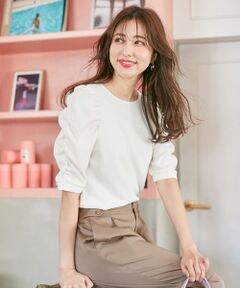 L size ONWARD(大きいサイズ) / エルサイズオンワード カットソー | 【前後着用可】2WAYパワーショルダー カットソー