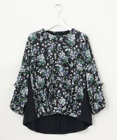 L size ONWARD(大きいサイズ) / エルサイズオンワード カットソー | 【洗える】ファブリックコンビジャージー プルオーバー