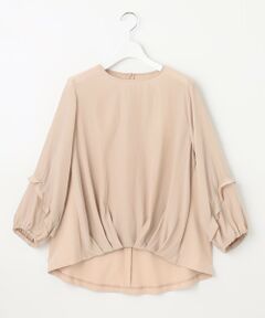 L size ONWARD(大きいサイズ) / エルサイズオンワード カットソー | 【洗える】ファブリックコンビジャージー プルオーバー