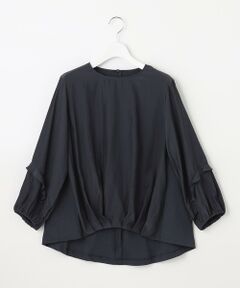 L size ONWARD(大きいサイズ) / エルサイズオンワード カットソー | 【洗える】ファブリックコンビジャージー プルオーバー