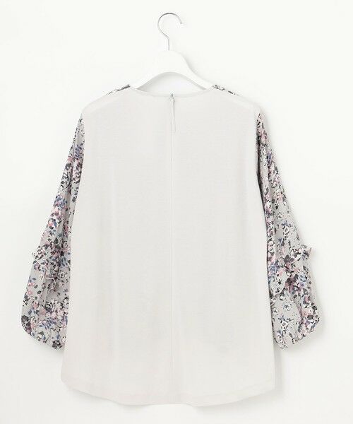 L size ONWARD(大きいサイズ) / エルサイズオンワード カットソー | 【洗える】ファブリックコンビジャージー プルオーバー | 詳細1