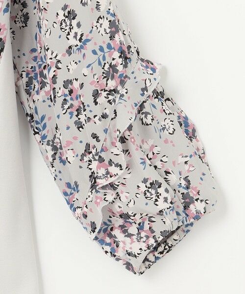 L size ONWARD(大きいサイズ) / エルサイズオンワード カットソー | 【洗える】ファブリックコンビジャージー プルオーバー | 詳細3