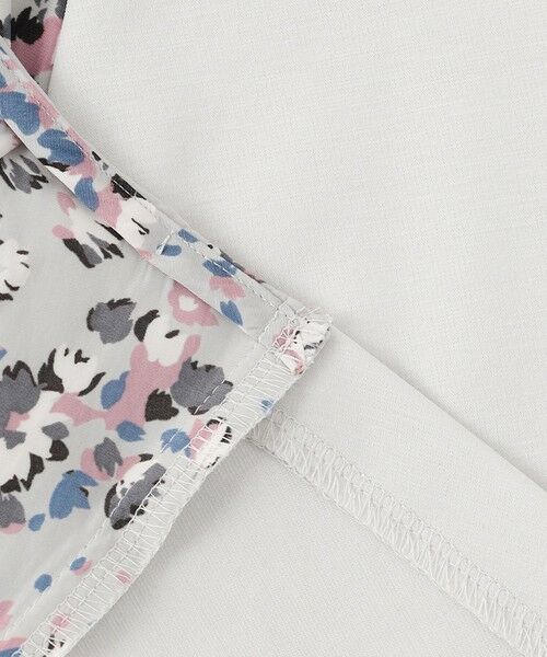 L size ONWARD(大きいサイズ) / エルサイズオンワード カットソー | 【洗える】ファブリックコンビジャージー プルオーバー | 詳細6