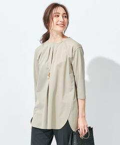 L size ONWARD(大きいサイズ) / エルサイズオンワード カットソー | 【放湿性/保湿性】イージートップス チュニック丈カットソー