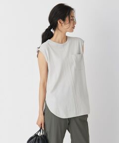 L size ONWARD(大きいサイズ) / エルサイズオンワード ニット・セーター | 【洗える】ガスコットンハイゲージ ノースリーブニット