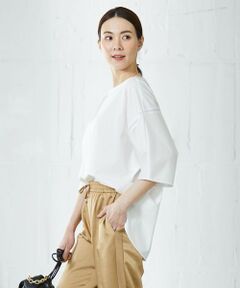 L size ONWARD(大きいサイズ) / エルサイズオンワード カットソー | 【新色追加・洗える】ブラウスライクジャージー ドルマンスリーブカットソー