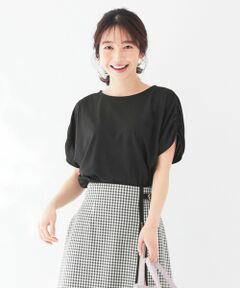 L size ONWARD(大きいサイズ) / エルサイズオンワード カットソー | プレーティングジャージーフレンチスリーブ カットソー