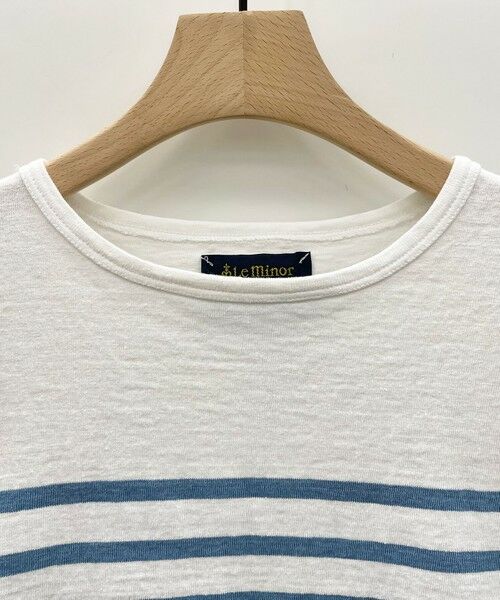 L size ONWARD(大きいサイズ) / エルサイズオンワード カットソー | 【洗える】Le minor(ルミノア) ボーダーカットソー | 詳細3