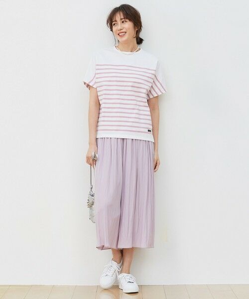 L size ONWARD(大きいサイズ) / エルサイズオンワード カットソー | 【洗える】Le minor(ルミノア) ボーダーカットソー | 詳細6