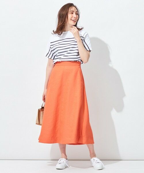 L size ONWARD(大きいサイズ) / エルサイズオンワード カットソー | 【洗える】Le minor(ルミノア) ボーダーカットソー | 詳細7