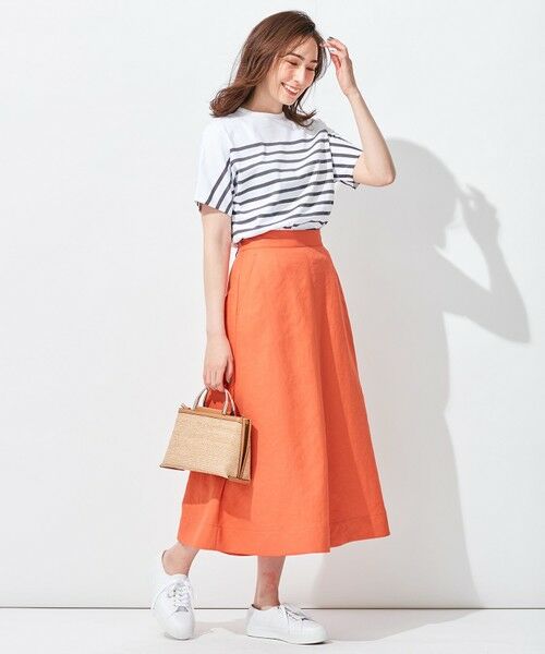 L size ONWARD(大きいサイズ) / エルサイズオンワード カットソー | 【洗える】Le minor(ルミノア) ボーダーカットソー | 詳細8