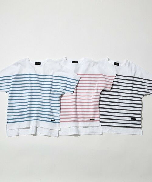 L size ONWARD(大きいサイズ) / エルサイズオンワード カットソー | 【洗える】Le minor(ルミノア) ボーダーカットソー | 詳細11