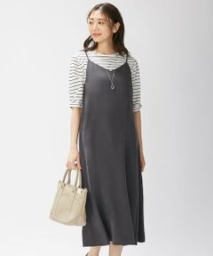 L size ONWARD(大きいサイズ) / エルサイズオンワード セットアップ | 【洗える】キャミワンピース ツインセット