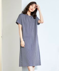 L size ONWARD(大きいサイズ) / エルサイズオンワード ロング・マキシ丈ワンピース | 【抗菌防臭・吸水速乾】サッカージャージー ワンピース