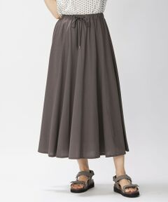 L size ONWARD(大きいサイズ) / エルサイズオンワード ミニ・ひざ丈スカート | 【洗える】セルロースコットンジャージー スカート