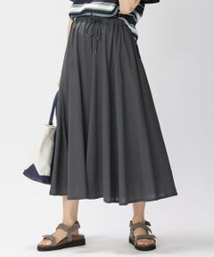 L size ONWARD(大きいサイズ) / エルサイズオンワード ミニ・ひざ丈スカート | 【洗える】セルロースコットンジャージー スカート