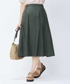 L size ONWARD(大きいサイズ) / エルサイズオンワード ミニ・ひざ丈スカート | 【洗える】ナイロンコットンライトタフタ スカート