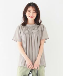 L size ONWARD(大きいサイズ) / エルサイズオンワード シャツ・ブラウス | 【2WAY】シャンブレーカッセン ブラウス