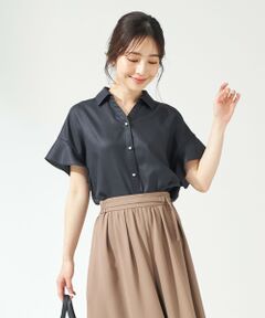 L size ONWARD(大きいサイズ) / エルサイズオンワード シャツ・ブラウス | 【洗える】リネンライク ブラウス