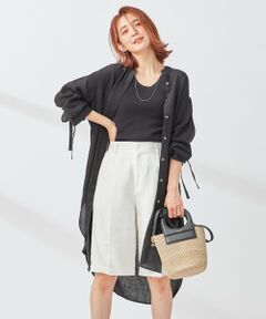 【WEB/一部店舗限定】 LIBECO LINEN チュニックシャツ