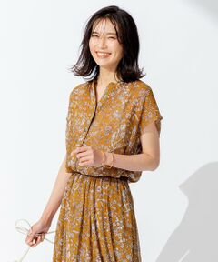 L size ONWARD(大きいサイズ) / エルサイズオンワード シャツ・ブラウス | Ratti フラワープリント ブラウス