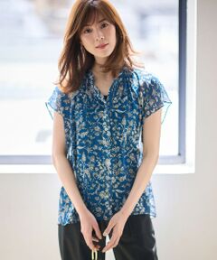 L size ONWARD(大きいサイズ) / エルサイズオンワード シャツ・ブラウス | Ratti フラワープリント ブラウス