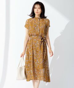 L size ONWARD(大きいサイズ) / エルサイズオンワード ロング・マキシ丈ワンピース | Ratti フラワープリント ワンピース