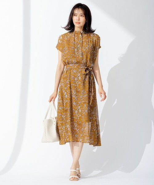 L size ONWARD(大きいサイズ) / エルサイズオンワード ロング・マキシ丈ワンピース | Ratti フラワープリント ワンピース | 詳細1