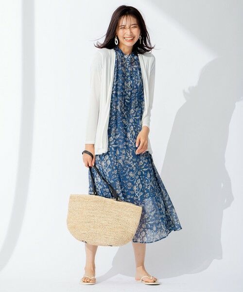 L size ONWARD(大きいサイズ) / エルサイズオンワード ロング・マキシ丈ワンピース | Ratti フラワープリント ワンピース | 詳細15