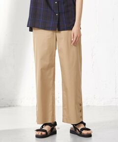 L size ONWARD(大きいサイズ) / エルサイズオンワード その他パンツ | 【洗える】Vanyストレッチツイル セミワイド パンツ