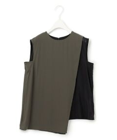 L size ONWARD(大きいサイズ) / エルサイズオンワード シャツ・ブラウス | 【Saki Tanakaさんコラボ】コラボプリント ノースリーブブラウス