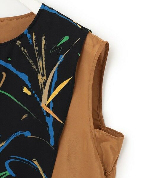 L size ONWARD(大きいサイズ) / エルサイズオンワード シャツ・ブラウス | 【Saki Tanakaさんコラボ】コラボプリント ノースリーブブラウス | 詳細7