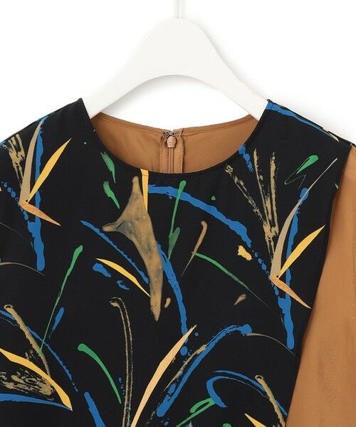 L size ONWARD(大きいサイズ) / エルサイズオンワード シャツ・ブラウス | 【Saki Tanakaさんコラボ】コラボプリント ノースリーブブラウス | 詳細6