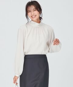 L size ONWARD(大きいサイズ) / エルサイズオンワード シャツ・ブラウス | リボンディテール ギャザー ブラウス