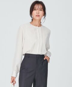 L size ONWARD(大きいサイズ) / エルサイズオンワード シャツ・ブラウス | 【洗える】ピンタック ディテール ブラウス