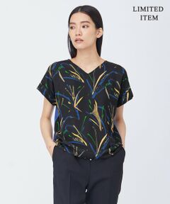 L size ONWARD(大きいサイズ) / エルサイズオンワード カットソー | 【WEB限定・Saki Tanakaさんコラボ】コラボプリント カットソー