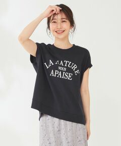 L size ONWARD(大きいサイズ) / エルサイズオンワード スウェット | フレンチスリーブロゴ スウェット