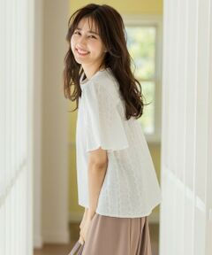 L size ONWARD(大きいサイズ) / エルサイズオンワード カットソー | レースコンビ Tシャツ